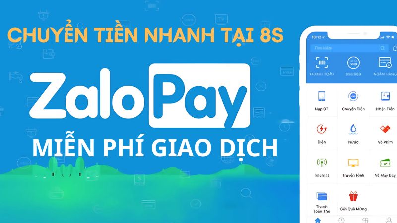 nạp tiền 8S  qua Zalopay